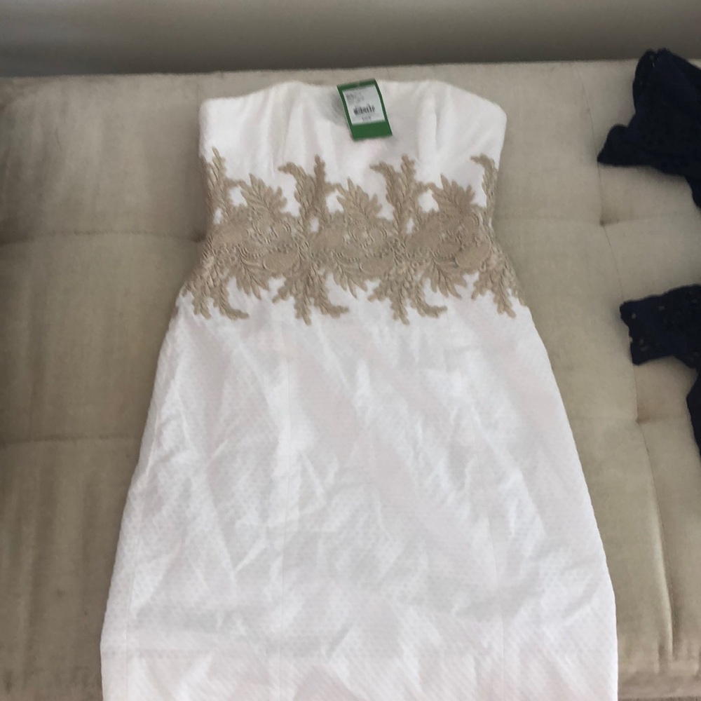 Lilly Pulitzer white gold OO